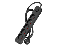 SILVER MONKEY Listwa antyprzepięciowa 5 gniazd 16A/230V 3m czarna - 1301052 - zdjęcie 2